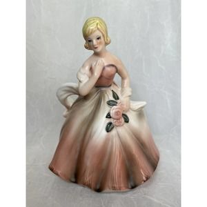 Vintage 1950s Napcoware X6362 Ceramic Girl Planter Vase